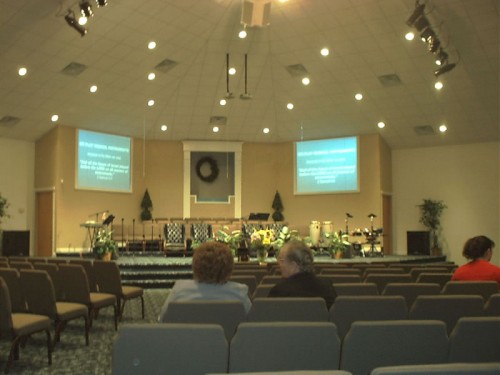 Church sanctuary in Mississippi